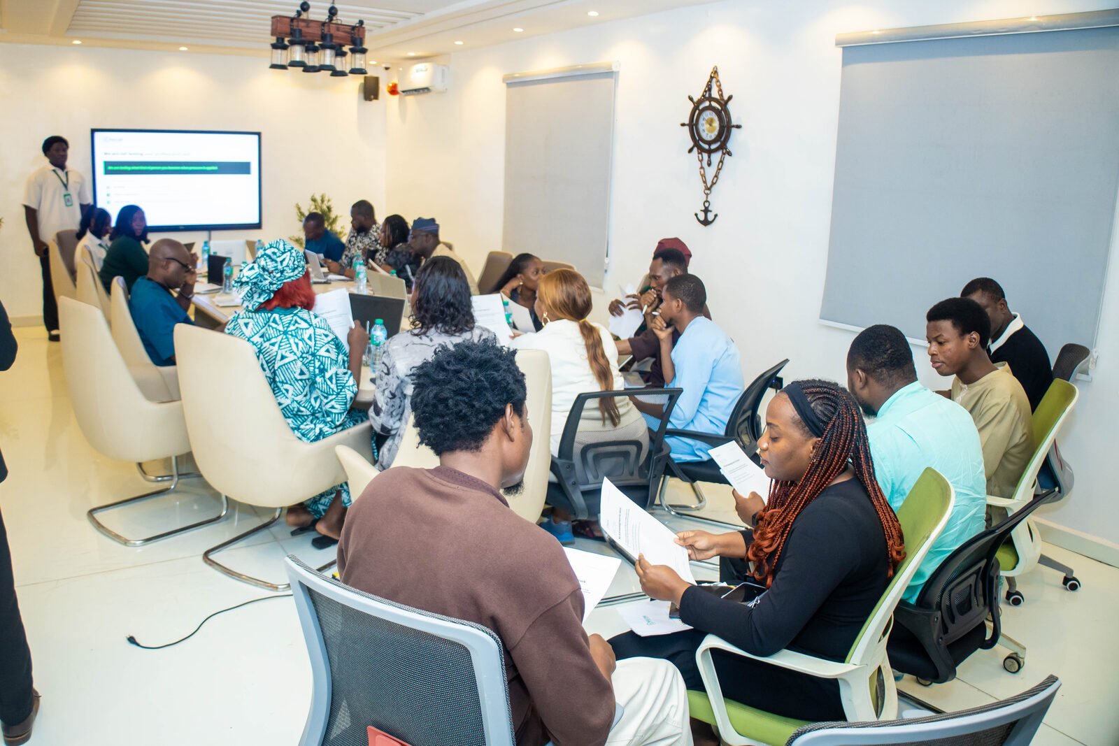 Corporate training session at our Lagos office